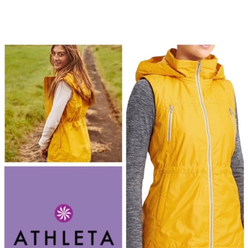 Athleta Rocketview Vest Yellow Marigold